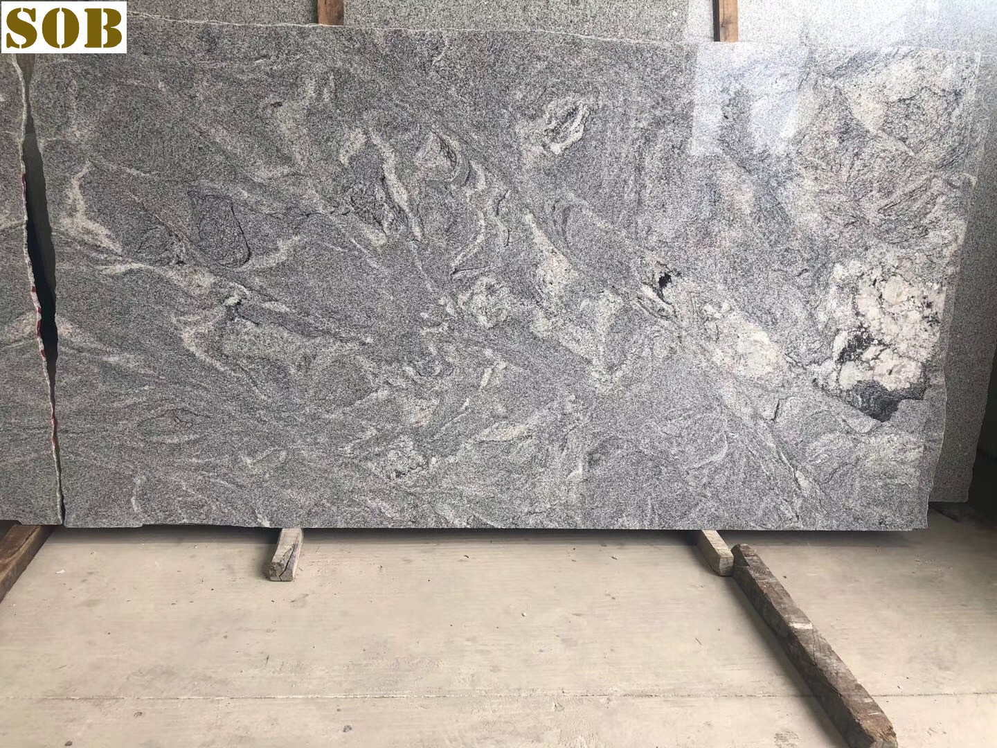 Chinese Viscont White Granite Tombstone Slabs