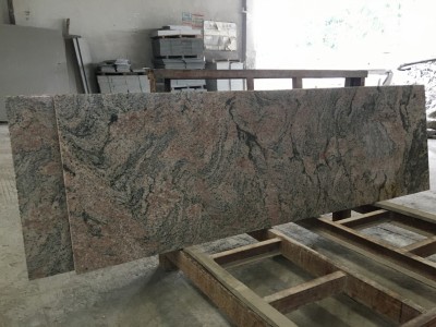 Pink China Juparana Gravestone Monument Slabs 