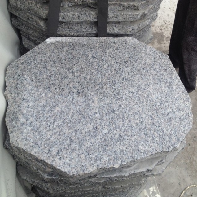 G603 Silver Grey Granite Organic Stepping Stone