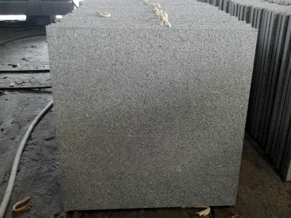 G654 Exfoliated / Flamed Grey Granite Tiles 