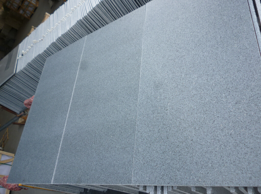 G654 Honed Grey Granite Tiles 