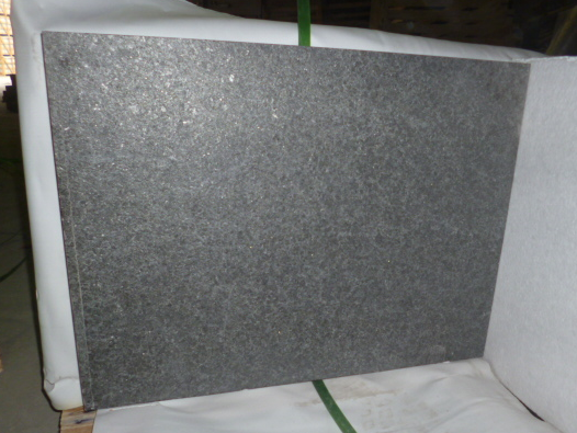 G684 Pearl Black Basalt Granite Flamed