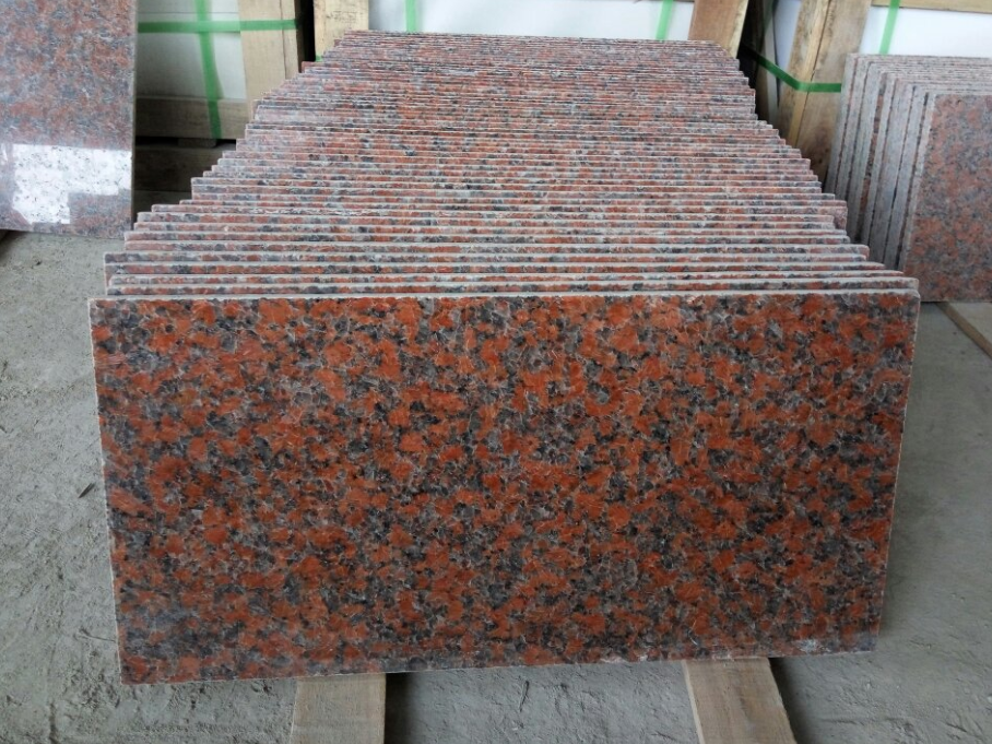 Maple Red Granite Polished Tiles