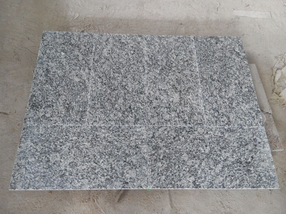 Wave White Polished Granite Tiles