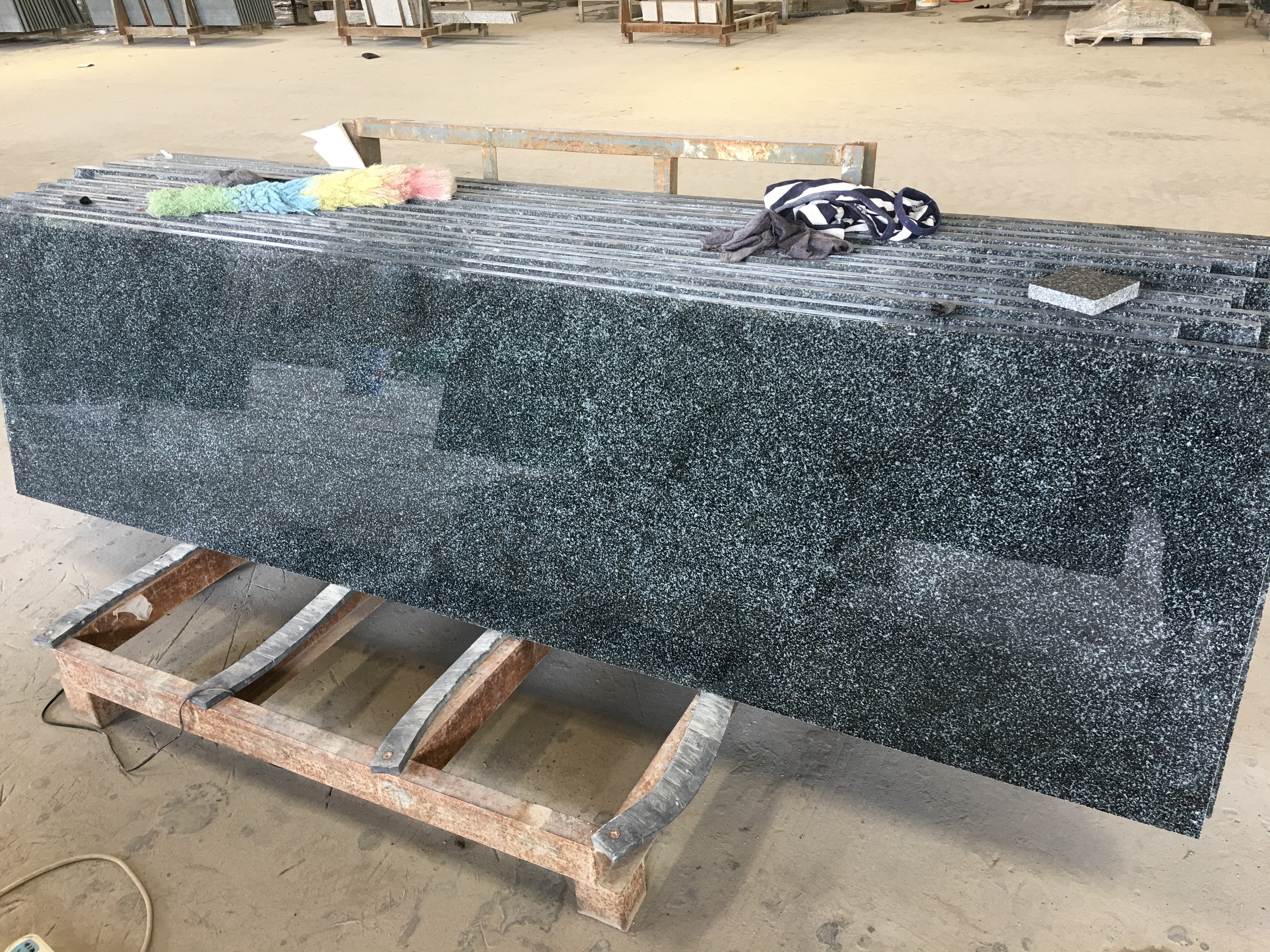 Impala Black Green Granite Countertops