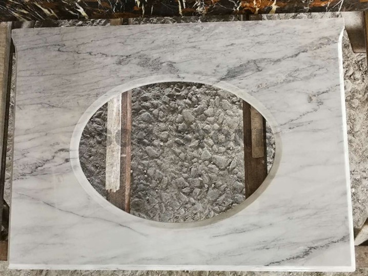 Carrara White Marble Vainity Tops