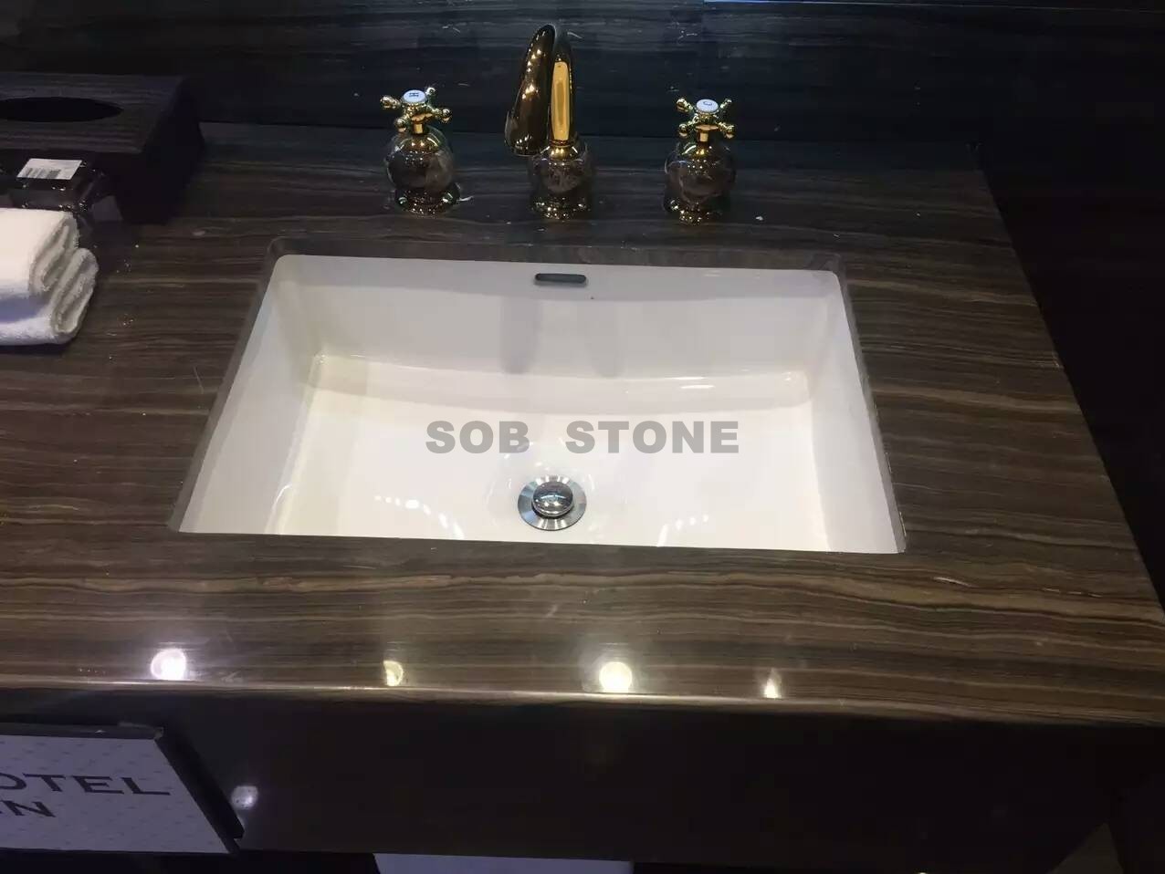 Obama Wood Marble Vanity Tops