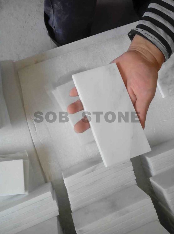 Chinese Statuary White Marble Mini Tiles 