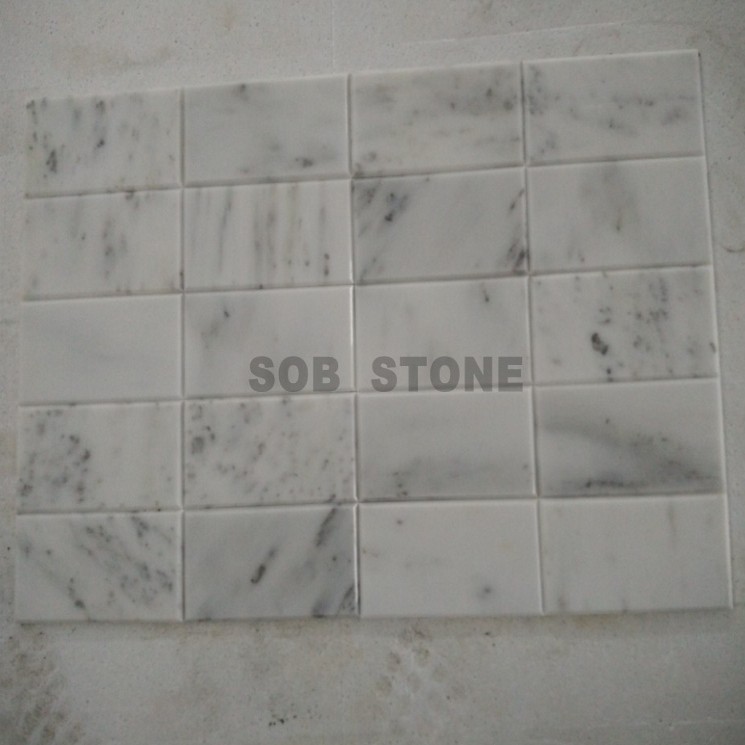 Chinese Statuary White Marble Mini Tiles