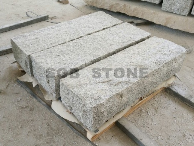 G603 Grey Granite Kerbs Natural Split