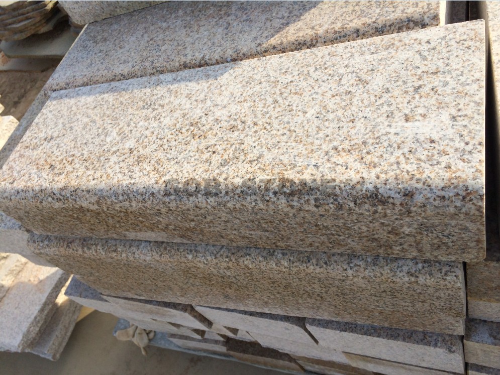 G682 Rusty Yellow Granite Curbs