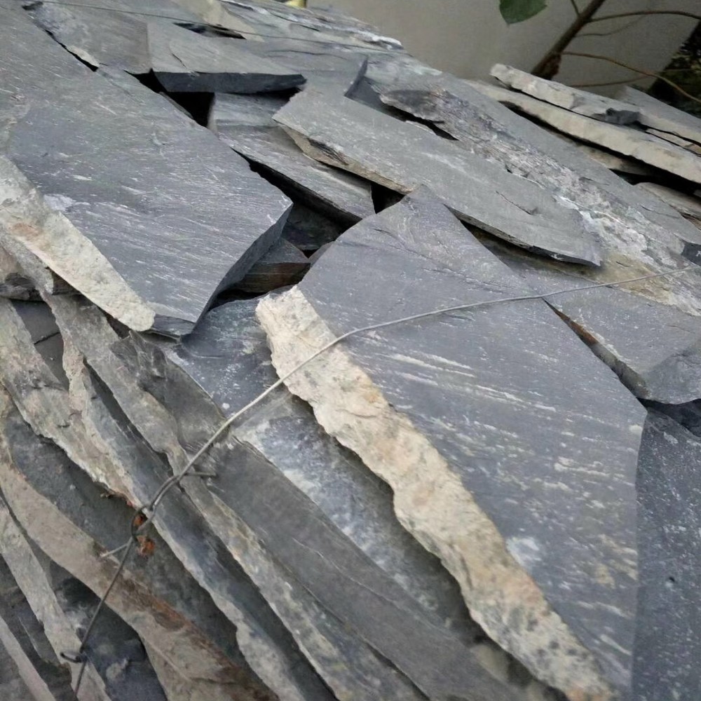 Black Slate Radom Crazy Paving Stone