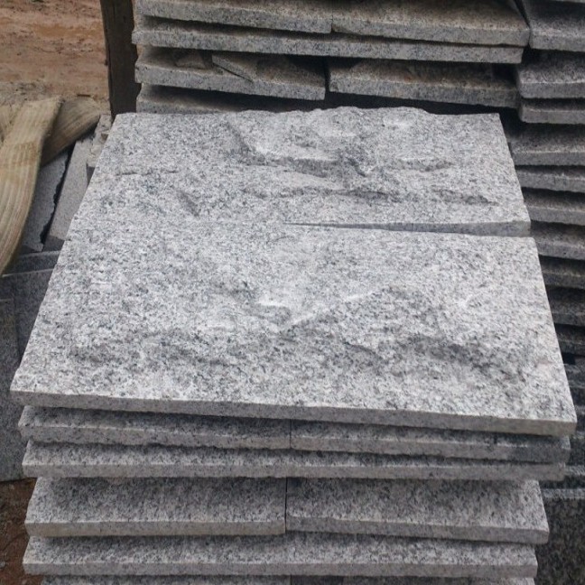 G603 Silver Grey Granite Mushroom Stone For Wall Cladding