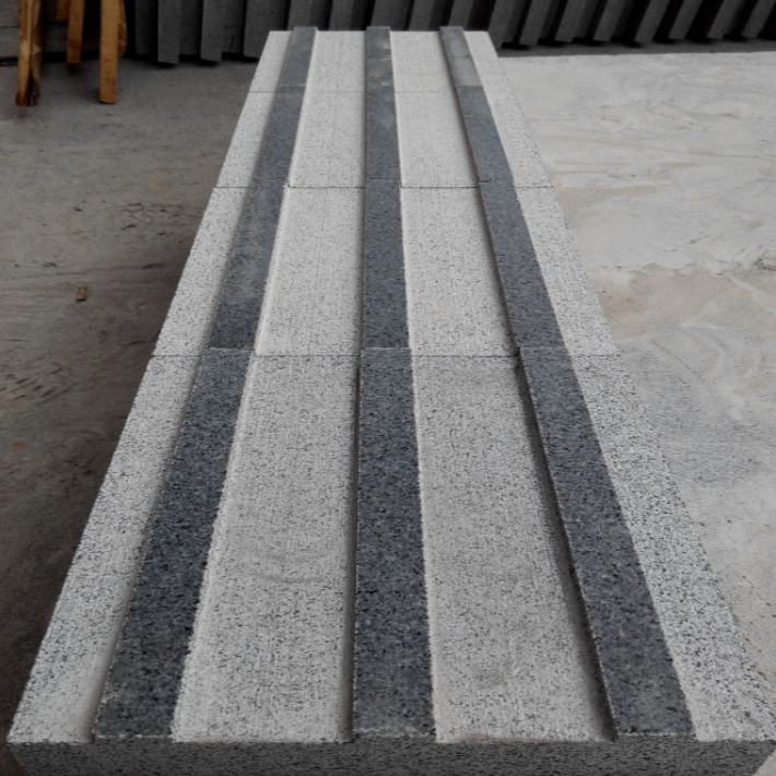 G654 Dark Grey Granite Directional Tactile Paver