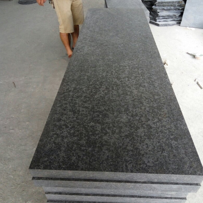 G684 Pearl Black Granite Basalt Coping Stone