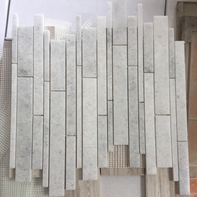 Thassos White Marble Mosaic Tiles