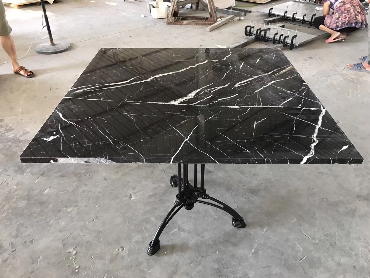Nero Black Marquina Square Marble Table 