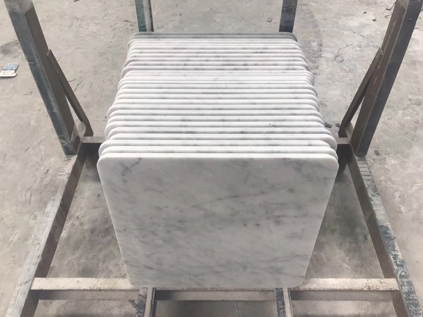 Carrara White Marble Square Coffee Table