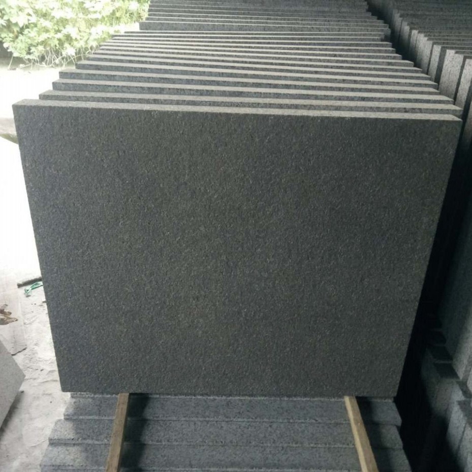 New G684 Ken Black Granite Paving Stone