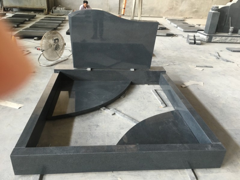 G654 Blue Black Granite Grave Ledgers