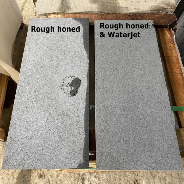 Quality Bluestone Pavers Rough Honed VS Waterjet