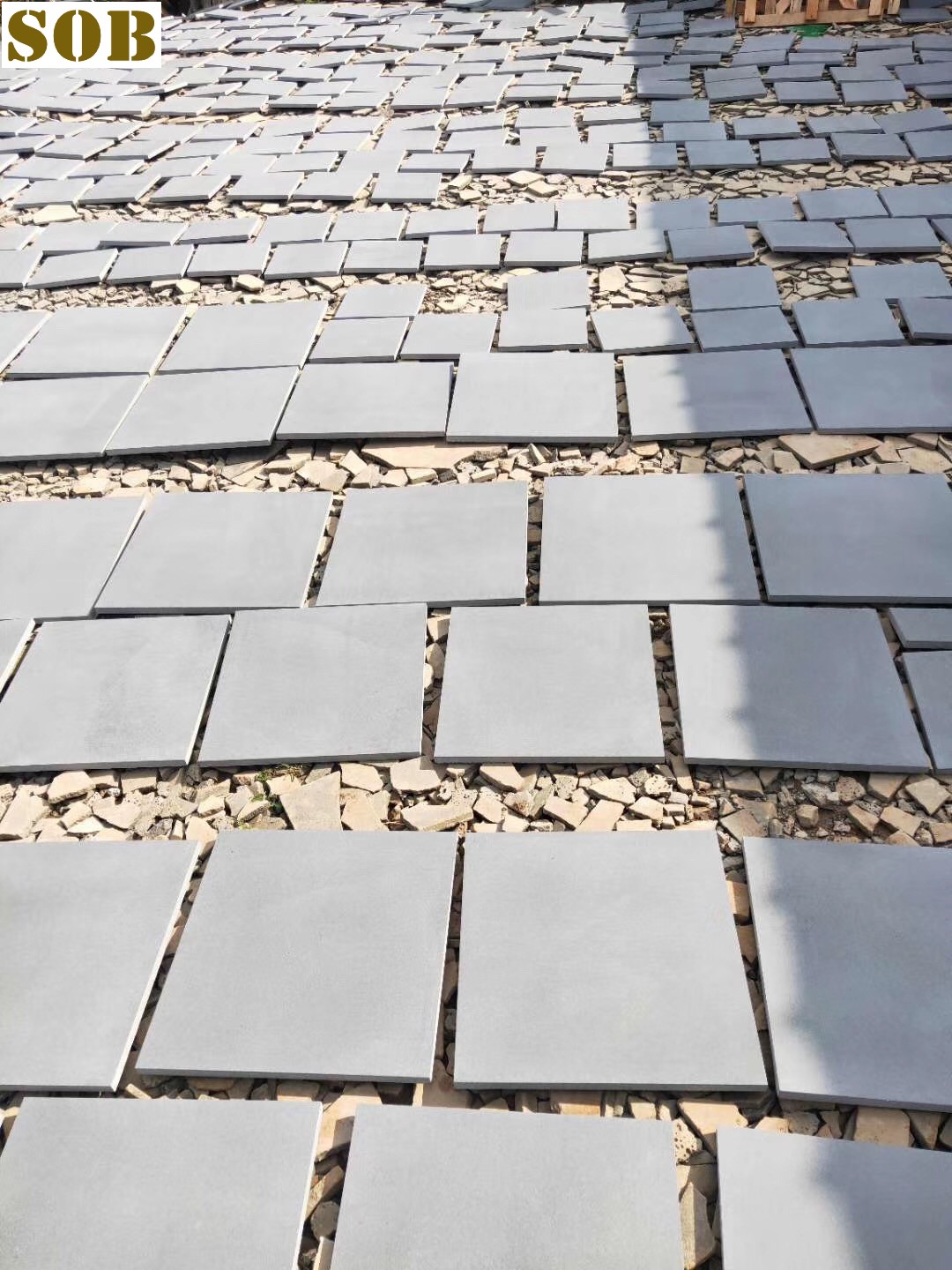 Grey Basalt Andesite Tiles Honed And Waterproofed