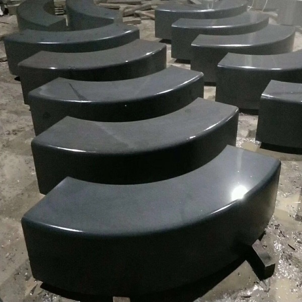 Black Basalt / Bluestone Curved Kerbstones