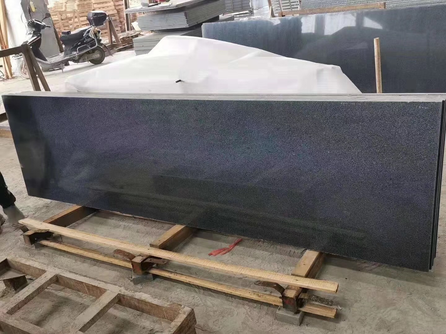 A Grade G654 Dark Grey Granite Slabs Polished