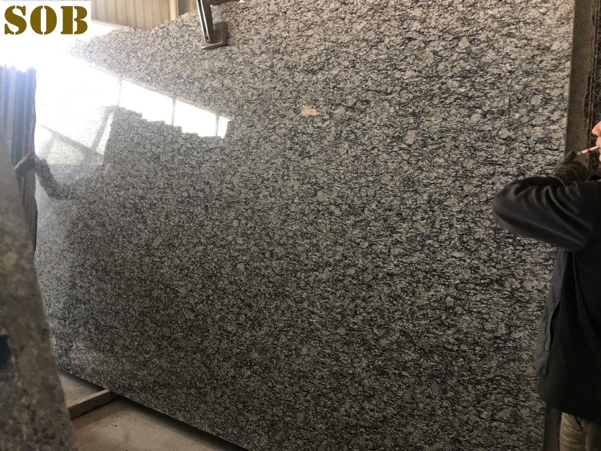 A Grade Quality Seawave Wave White Grantie Slabs