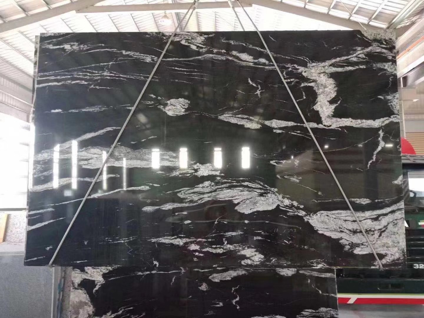 Nero Fantasy Black Granite Slabs