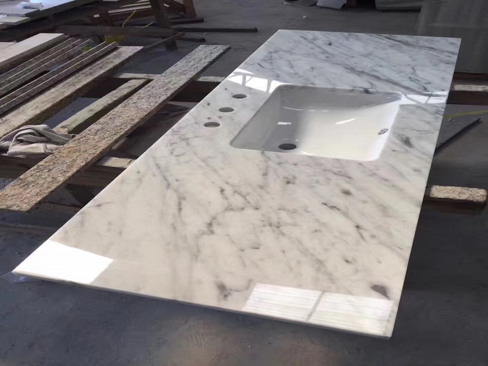 Carrara White Marble Vanity Top