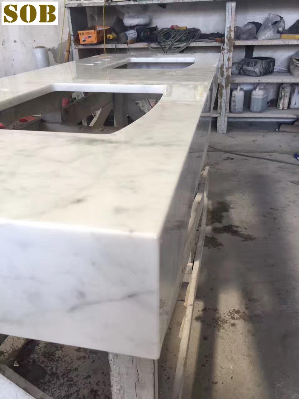Carrara White Marble Countertops 