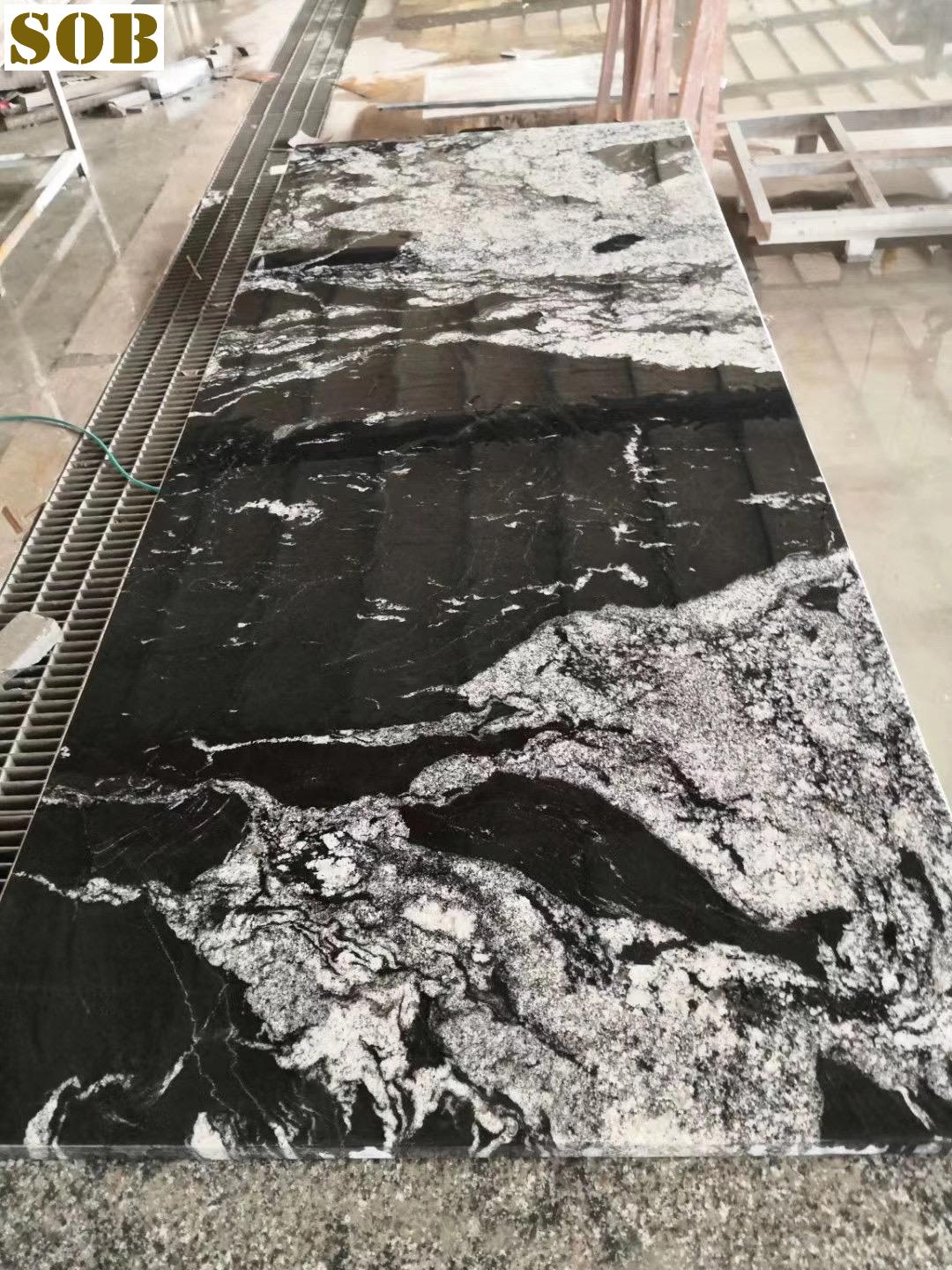 Nero Fantasy Black Granite Worktops