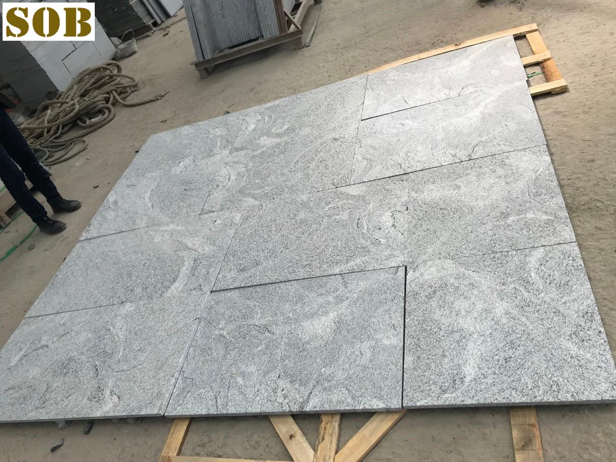 China Viscont White Flamed Granite Tiles