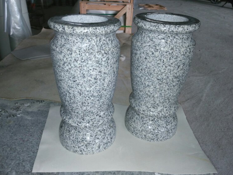 G603 Silver Grey Granite Vase 