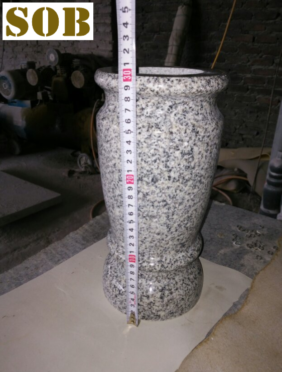 G603 Silver Grey Granite Vase 