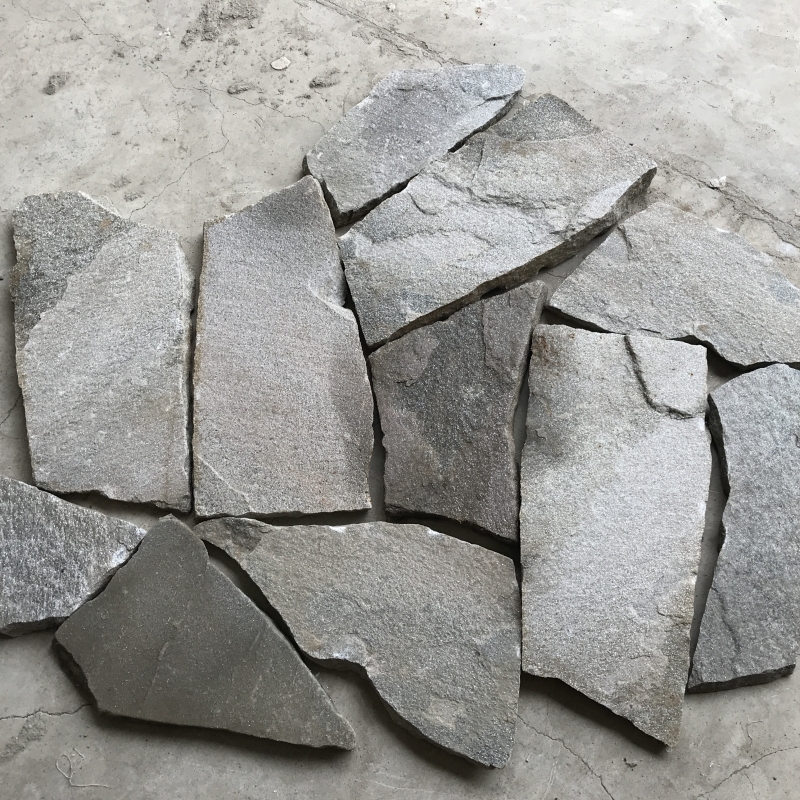 FS-12 Grey Quartzite Random Crazy Flagging Stones