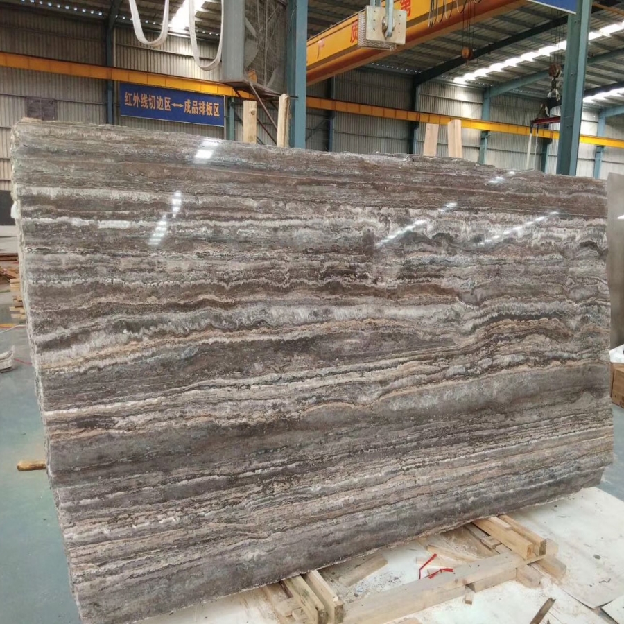 Iran Silver Travertine Slabs