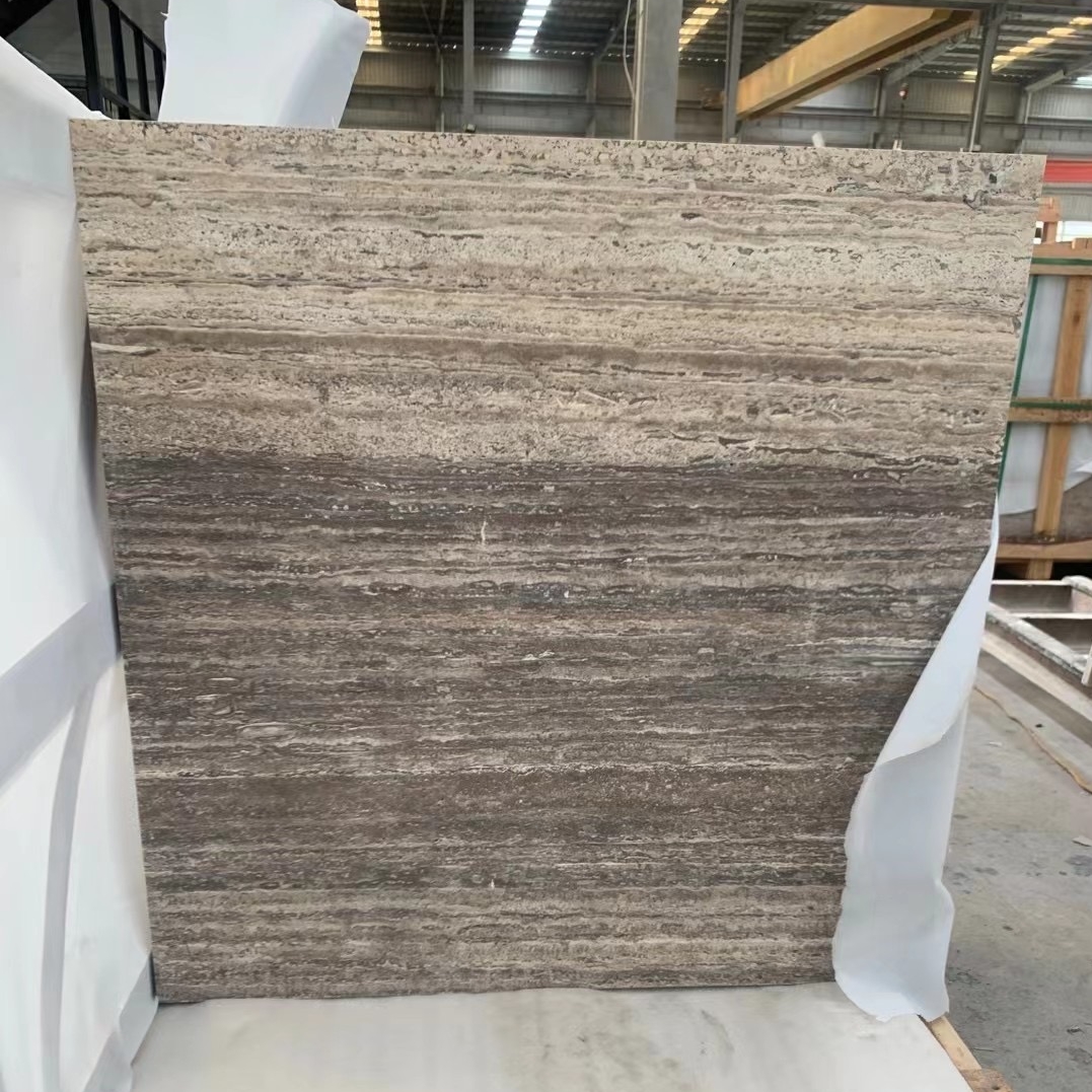 Iran Silver Travertine Tiles Polished