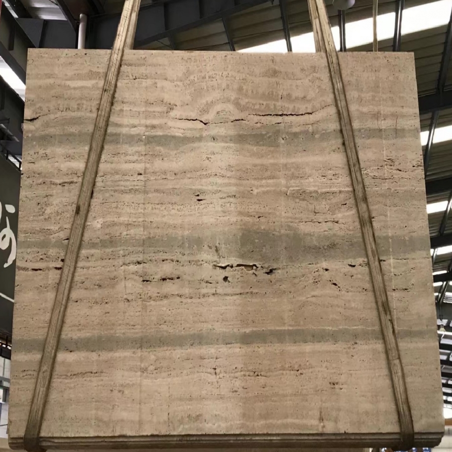 Italian Silver Travertine Slabs Unfilled 