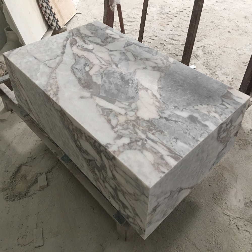 Calacatta Blue Pinth Marble Coffee Table