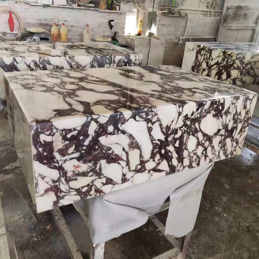 Luxury Bulgari Marble Cube Natural Stone Coffee Table