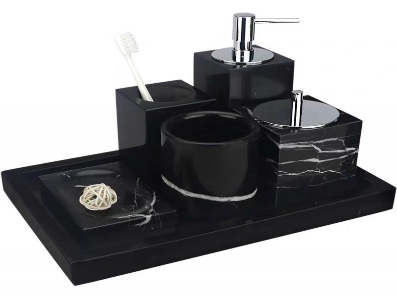 Custom Black Marble Bathroom Accessories