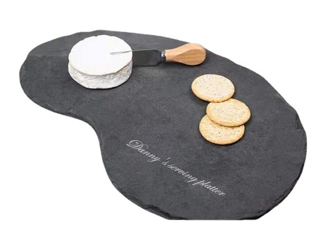 Home Basics Black Slate Cheese Board