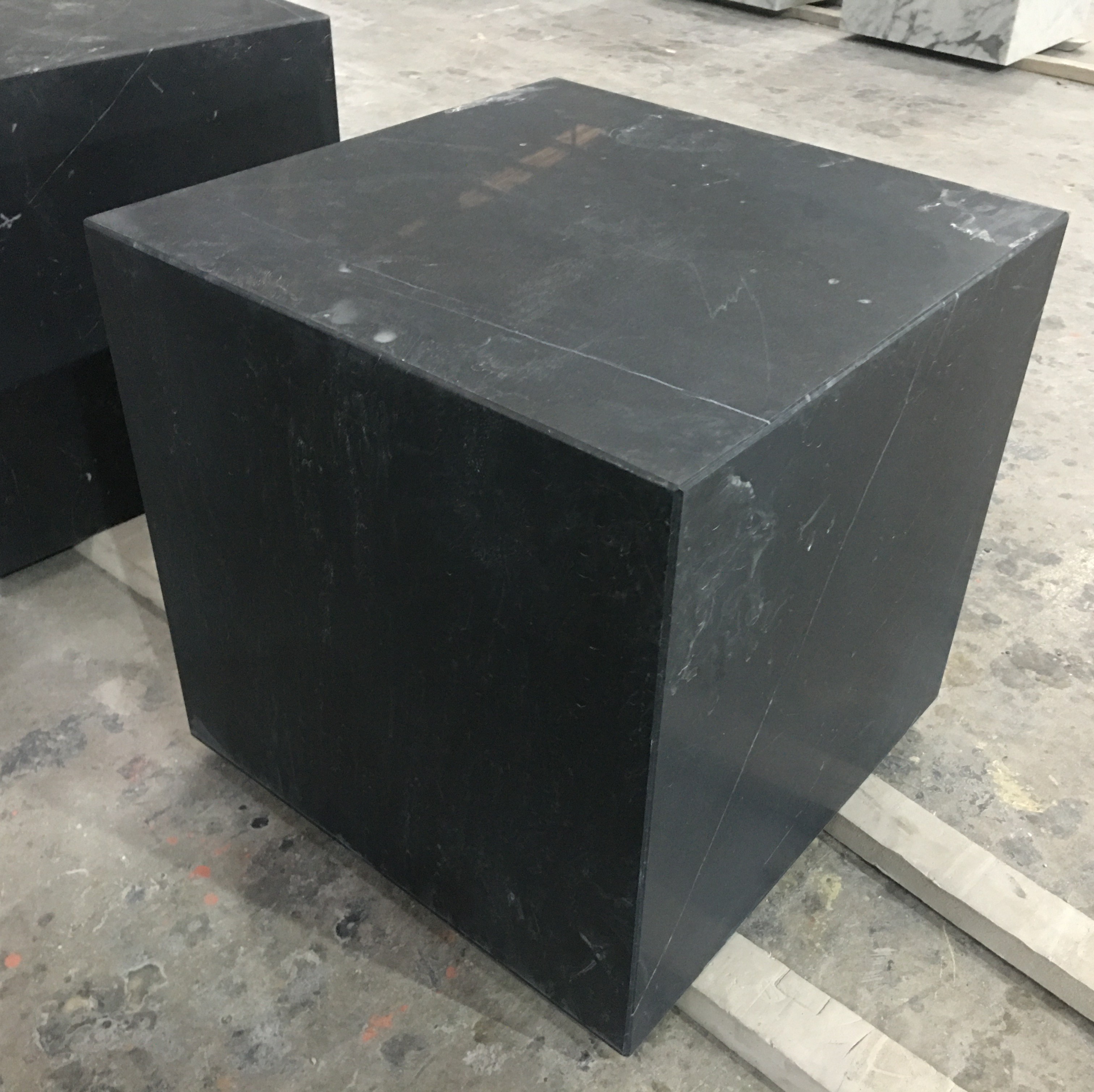 Nero Marquina Marble Plinth