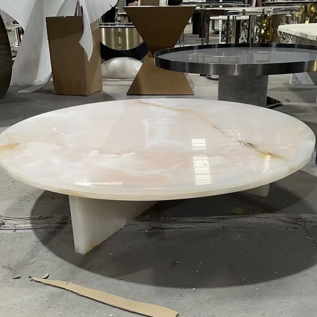 Custom Luxuy Natural Onyx Coffee Table