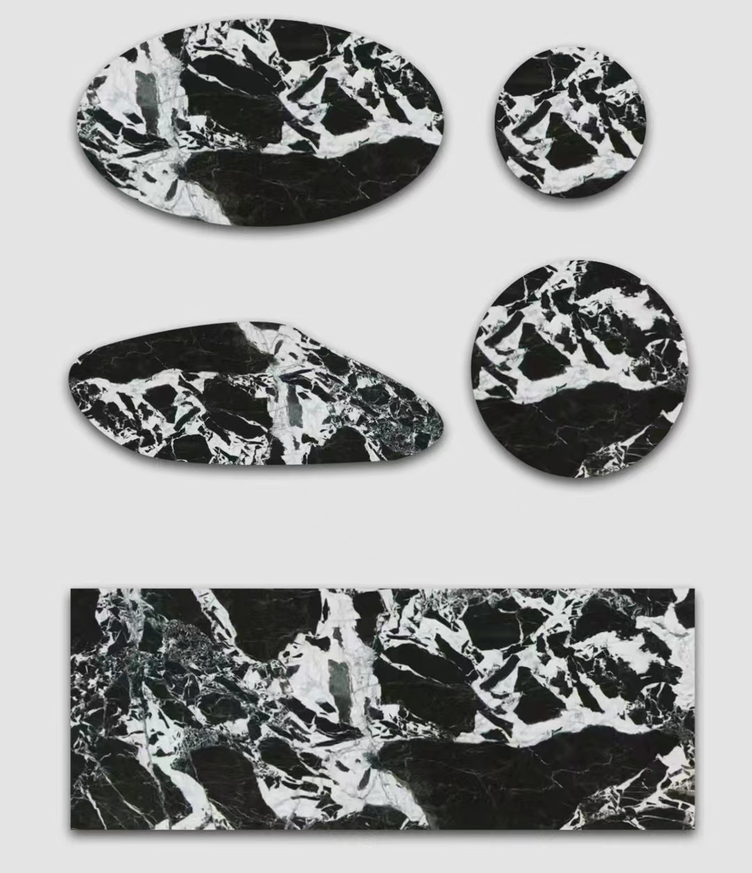 Custom Celine Black Marble Table Tops