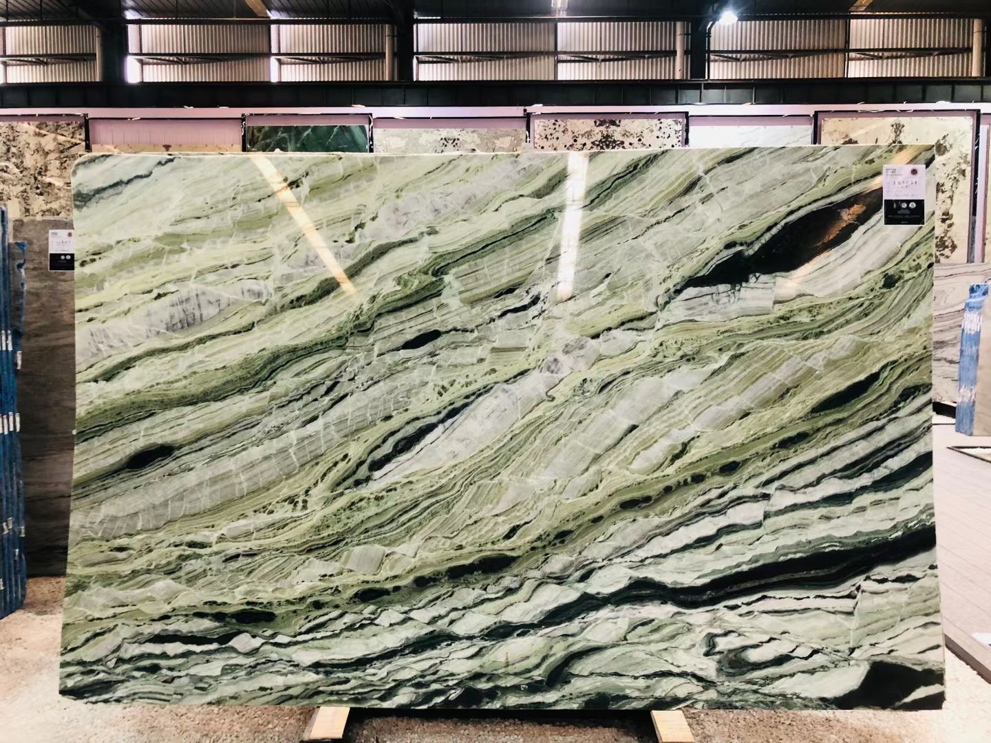 New Fantasy Green Marble Slabs