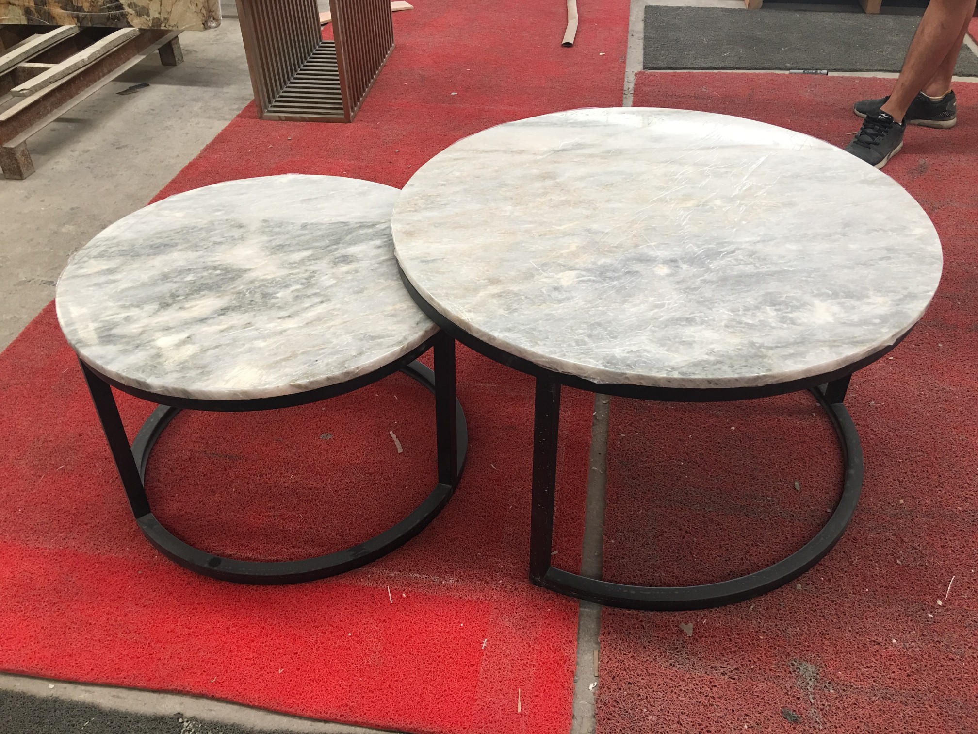 Custom Marble Nesting Coffee Tables