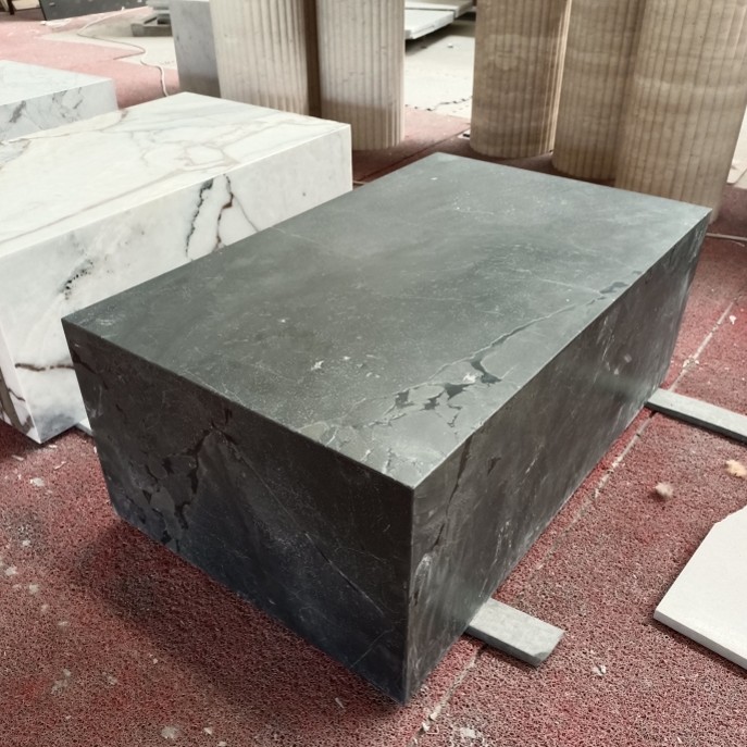 Custom Luxury Negresco Quartzite Cube Coffee Table